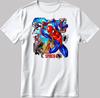 The Spider Man Poster Short Sleeve White-Black Men's / Women's T-Shirt N136