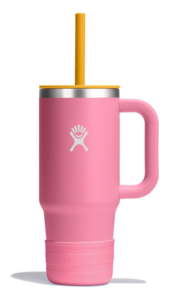 Stainless Steel Kids Tumbler with Straw, 24oz (709ml), Dahlia Design, Insulated Water Bottle (Official Japanese Product)