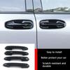 Car Accessories Fit for Toyota Sienna 2021 2022 2023 2024 2025 Exterior Door Handle Protector Cover Trims (Glossy Black) ABS 4 PCS