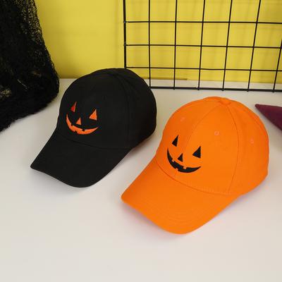 Halloween Funny Personality Embroidered Smiling Face Cap Simple Everything Shopping Trip Party Party Baseball Cap