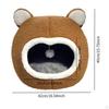 Cat Bed for Indoor Cats Sleeping with Hanging Toy Breathable Hideaway House Semi