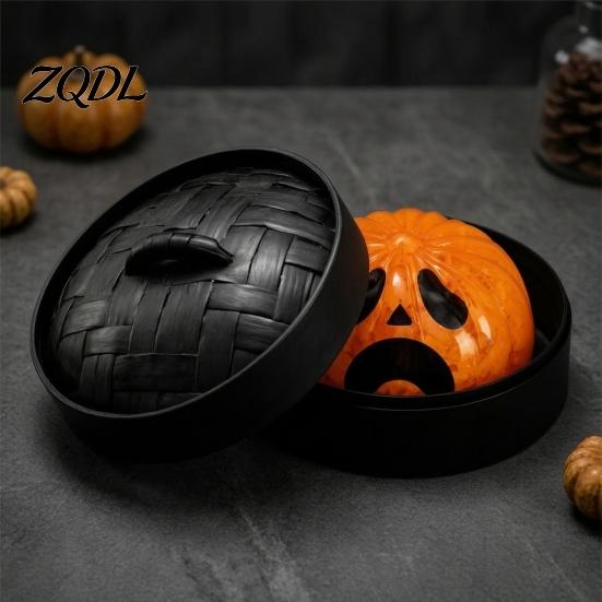 Erwachsenen Stressabbau Spielzeug Halloween Geist Brötchen Ball, Langsam Aufgehendes Weiches TPR Fidget Schreibtisch Dekoration zur Angst Linderung, Süßes Gruseliges Quetschspielzeug im Dampfgarer