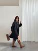 2025 Autumn/Winter Women's Korean Double-Faced Wool Coat with Suit Collar
