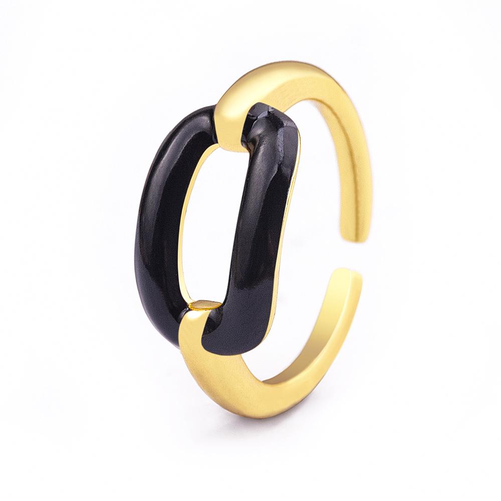 Nidin INS Hot Sale Enamel Multicolor Rings For Women Gold Plated Dripping Oil Open Adjustable Finger Ring Trend Party Jewerly