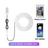 Car LED Ambient Light  Interior Acrylic Strips 110cm Full Colors RGB Car Interior Hidden USB App Remote Control Atmosphere Lamp
