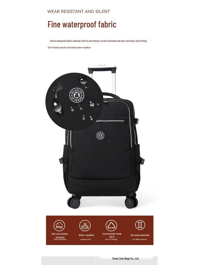 Universell hopfällbar ryggsäcksvagn: Resväska med hjul och stor kapacitet för kortare resor