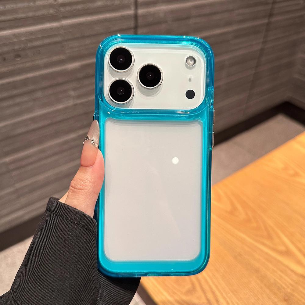 Simple Shockproof Frame Clear Phone Case for For Iphone 11 12 13 14 16 1 17 Pro Max Air 16 Plus Protective Bumper Back Cover Case