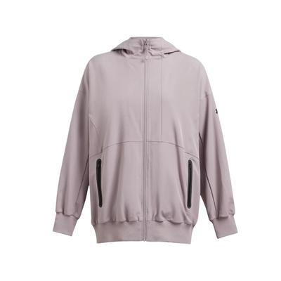 Unaufhaltsame Kapuzenjacke Unifarben Locker Jacke Damenjacken Fatigue-Grau 1386477-015