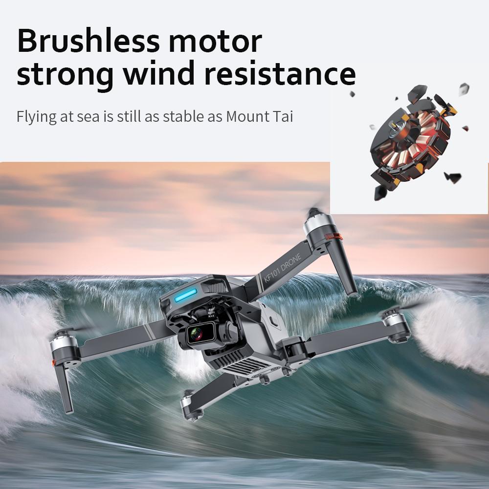 New KF101MAX-S 3km Digital Image Transmission FPV Drone GPS Obstacle Avoidance HD UAV 3-Axis Mechanically Gimbal Quadcopter Toys