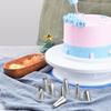 Back- und Konditoreiwerkzeug-Set: Kuchen-Dekorations-Drehteller, Spritztüllen & -beutel, Spachtel, Teigschaber