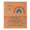 3Pcs/set Boho Rainbow Beaded Bracelet Love Heart Friendship Braided Rope Couple Bracelet  Couples