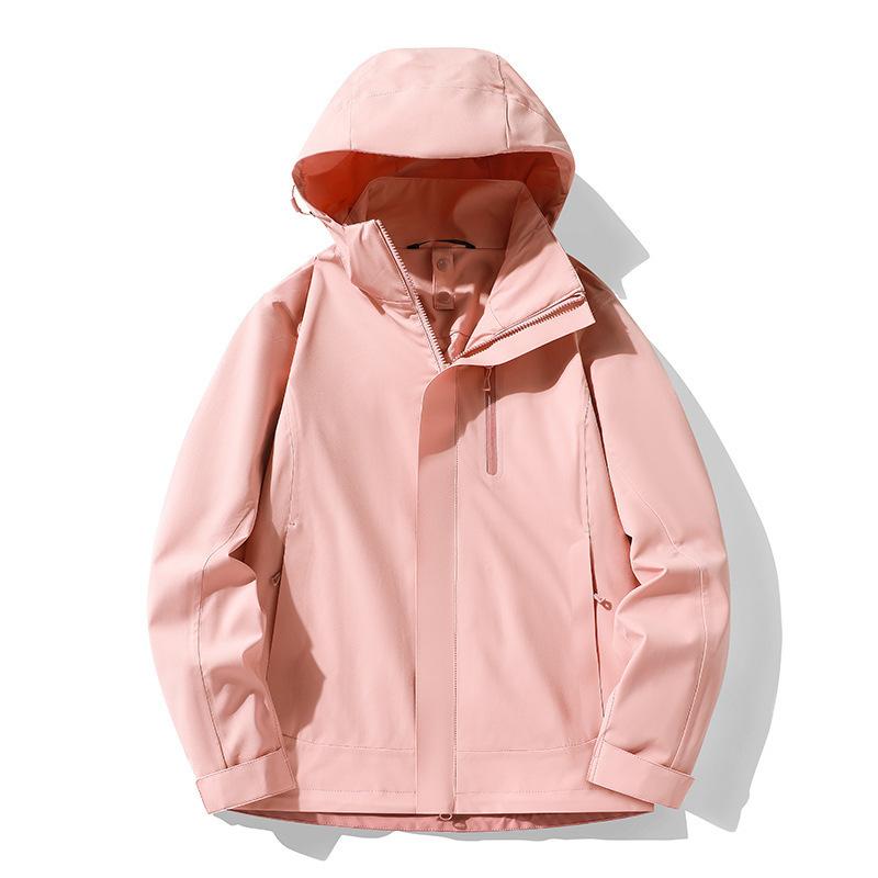 Men's Spring and Autumn Outdoor Sports Windproof and Waterproof Hooded Mountaineering Jacket