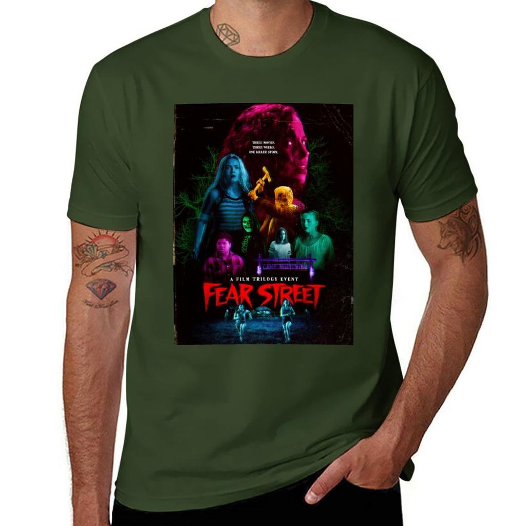 Fear street TShirt plain Short sleeve tee oversizeds men clothings
