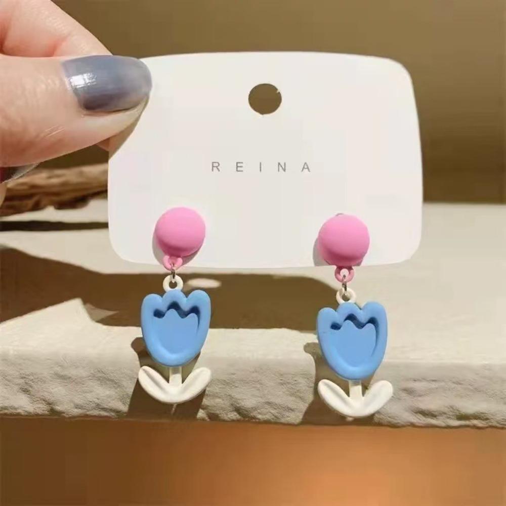 French Sweet Small Fresh Flower Earrings Niche Design Temperament Simple Mori Gardenia Pearl Stud Earrings