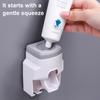 Automatic Toothpaste Dispenser Set Easy To Install Wall-Mounted Toothpaste Squeezer with Toothbrush Holder Bathroom Accessories