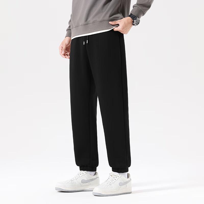 MINISO Men's Fleece Lined Winter Jogger Sweatpants