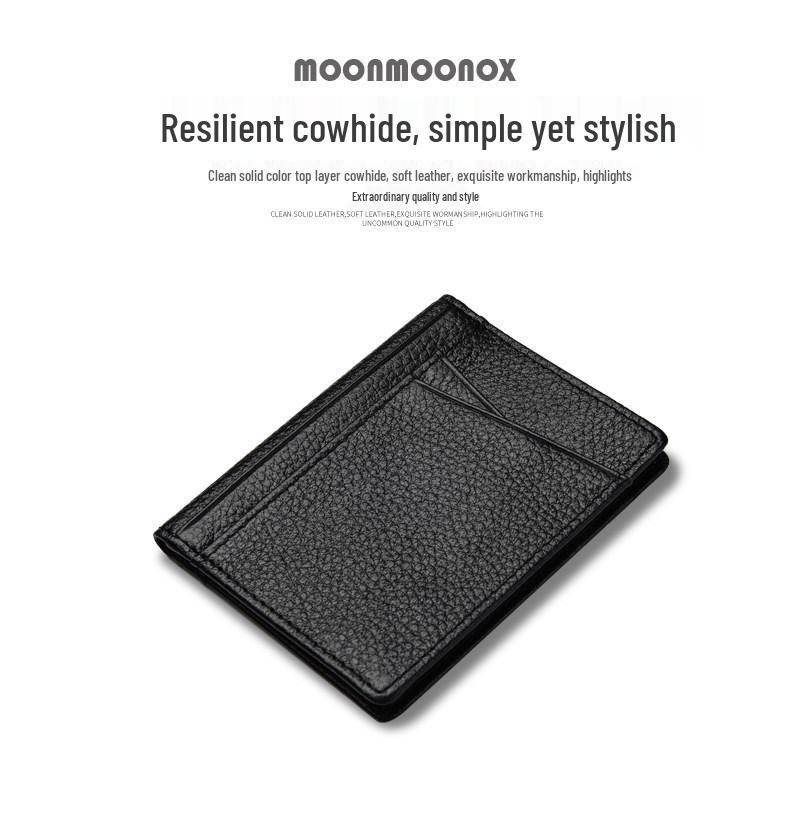 Men's Genuine Leather RFID-Blocking Slim Card Holder