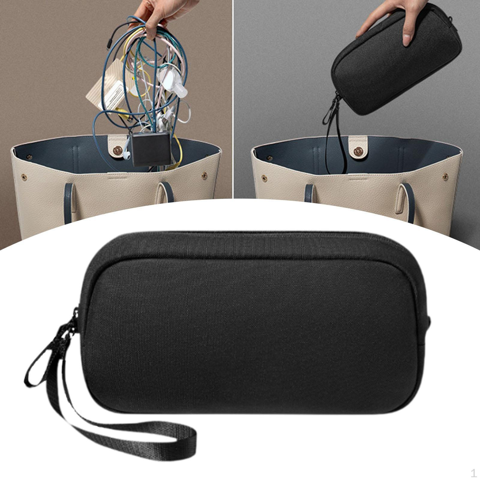 

Portable Organizer for Travel Cables And Electronics Accessories чорний