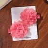 2pcs/set Girls Cute Flower Bow Star Solid Color Safe Nylon &knitting & Mesh Kids Hair Clips  Accessories Hairpins For Children