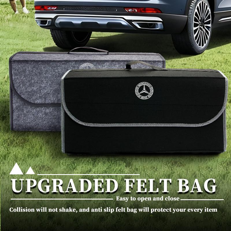 Car Foldable Felt Trunk Storage Bag Large Capacity Organizer Box Accessories For Benz AMG CLA CLS C180 C200 W204 W205 Exclusive