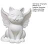 3D Printed Angel Cat Sculpture, Cute Cat Figurine, Winged Cat Desktop Ornament for Home Office Decor, Multi-Scenario Cat Decoration Gift