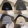 Letter Fashion Knitted Hat Warm Ear Protection Hat For Outdoor Activities Wear