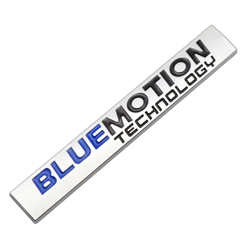 AABIP1 Metal BlueMotion Logo Rear Trunk Fender Badge Emblem Sticker Decals For Volkswagen VW Passat B8 Polo Golf 6 7 Jetta Accessories