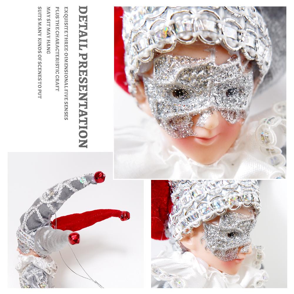 Elf Dolls with Mask Christmas Tree Pendant Ornaments Boy Elf Toy On The Shelf Hanging Decoration Navidad Natal New Year Gifts