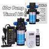 1/4" 60w Self-priming Pump Timed Kit W/ 4/6mm Adjustable Sprinkler Dripper Lawn Plant Pot Garden Irrigation Auto Watering System