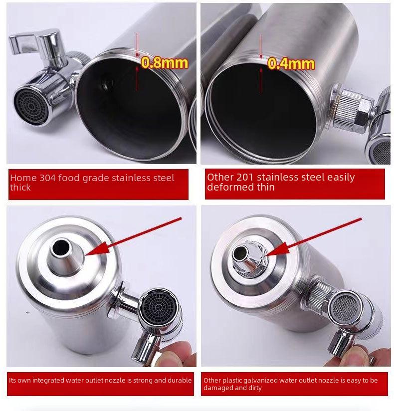 304 Stal nierdzewna Ceramiczny ultrafiltracyjny oczyszczacz wody do kranu kuchennego