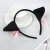 Cute Cat Fox Ears Headband Bell Bow Cosplay Halloween Party Fancy Costume Hair Accessories for Girls