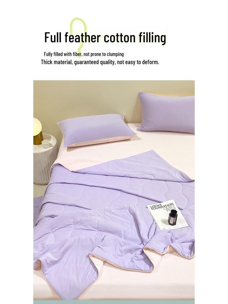 A-Class Light Luxury Cooling Quilt - Black Technology, Machine Washable, Summer Quilt, Air Conditioning Compatible