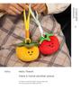 Fruit Plush Toy Backpack Ornament: Persimmon, Apple, Pear, Lemon, Tomato, Pumpkin Doll for Girls