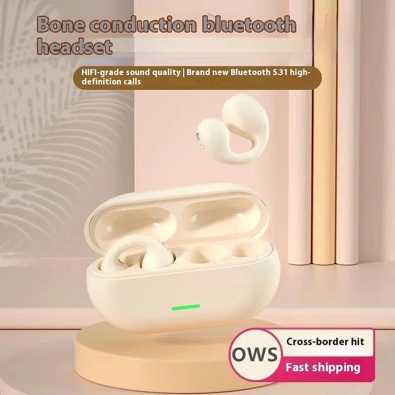 Xiaomi Bone Conduction Wireless Earphones HiFi Stereo Sound Sports Headphones Waterproof with Built-in Mic for Gaming Music Daily Use