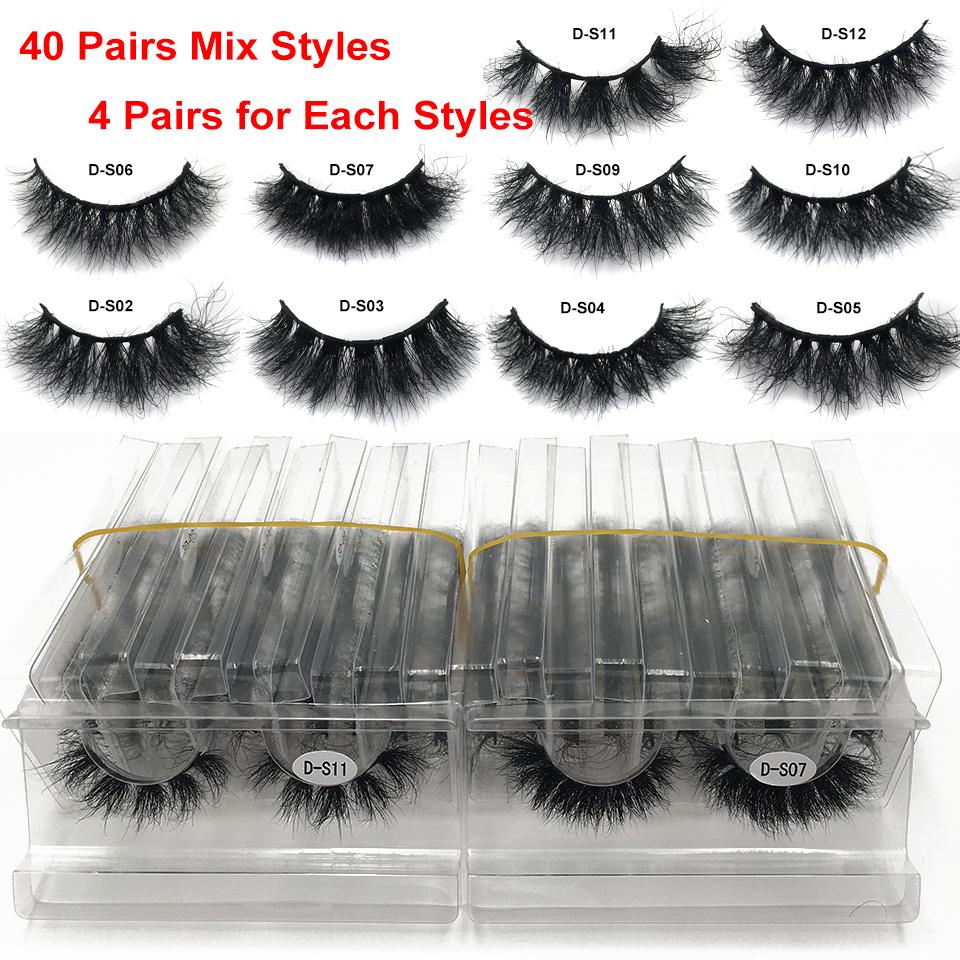 RED SIREN Wholesale Bulk Items Strip Lashes 5/10/50 Pairs Fluffy Natural Eyelashes Vendor Short Wispy Mink Eyelashes Makeup