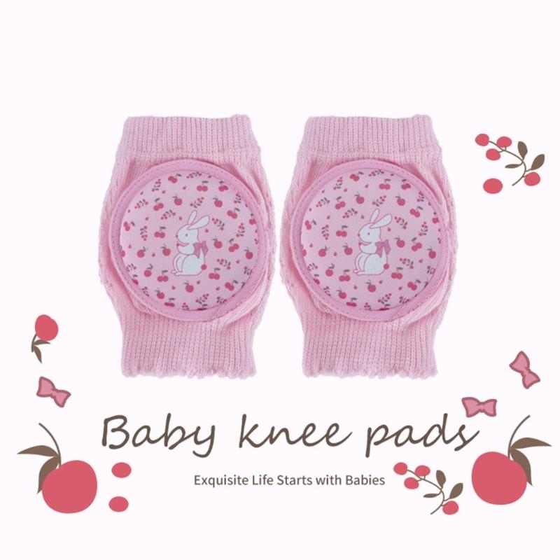CartoonKleinkind Baby Knieschoner Elastische Krabbel Ellbogenpolster Kleinkinder Knieschützer Atmungsaktives Sicherheits-Kniepolster