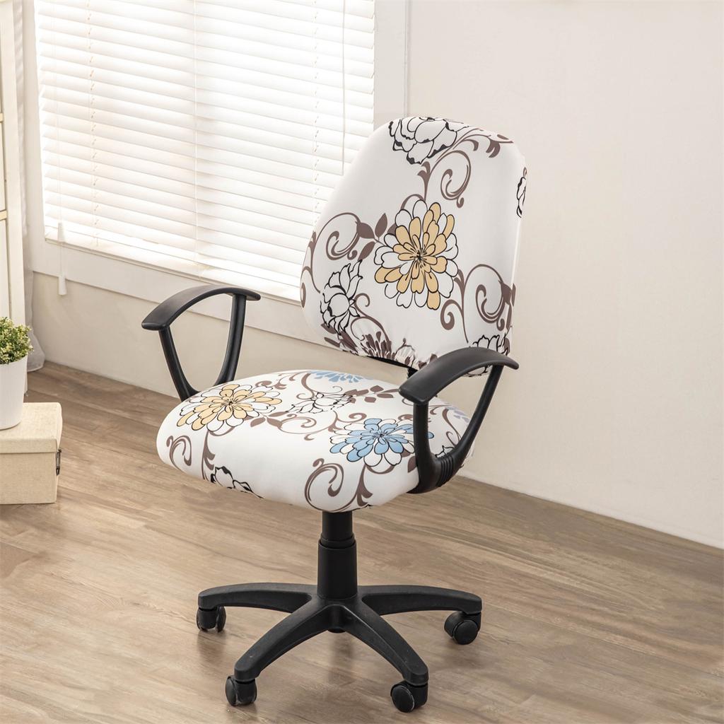 Elastic Split Chair Cover Office Lift Swivel Chair Cover Household Split Computer Chair Cover Non-Slip Seat