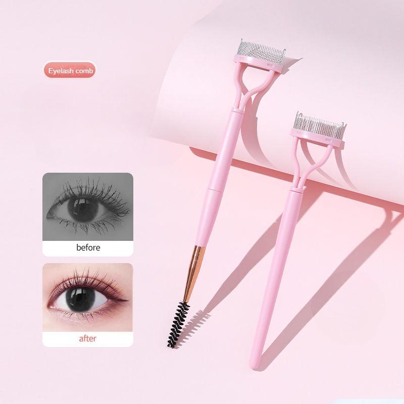 Lash Comb Ultra-Fine Steel Needle Comb Small Eyebrow Comb Foldable Spiral Lash Comb