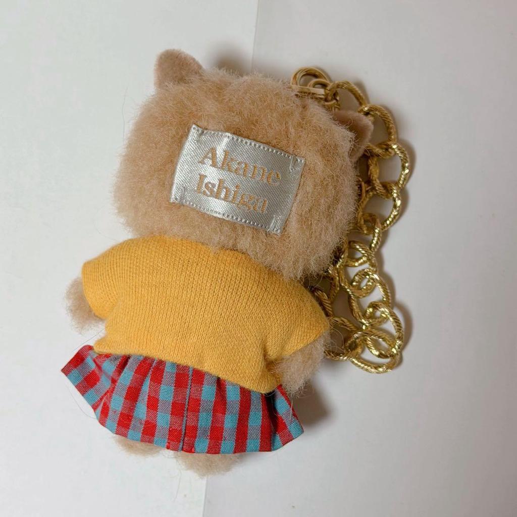 [USED] Tiny Zoo Artist Cat Felt Teddy Bear Handmade Plush Toy