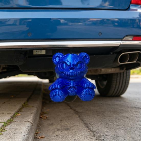 Gruseliger Bär Anhängerkupplungsabdeckung, 3D-gedruckte Bären-Auspuffkappe, Staubkappe für Anhängerkupplungskugel für LKW SUV, Halloween Autozubehör