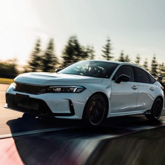 For Honda 11th Civic 22-UP Gloss Black Horn Style Side Mirror Cover Caps Trim 2*