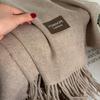 Women S Thick Korean Style Solid Faux Cashmere Scarf Winter Shawl Couple Neck Wrap
