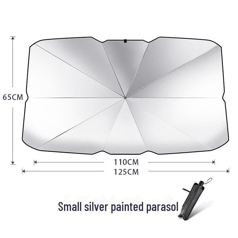 Universal Foldable Car Sunshade: Heat and Sun Protection