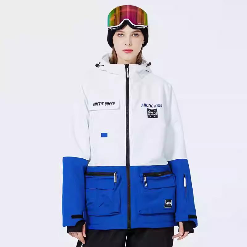 Costum de schi cald și rezistent la vânt pentru bărbați și femei - Jachetă snowboard stil coreean