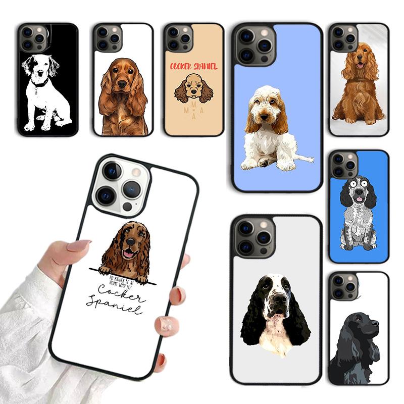 Cartoon Cocker Spaniel Phone Case For iPhone 17 Air 15 16 11 12 13 14 Pro Max Cover For iPhone 17 Air Max Plus Fundas