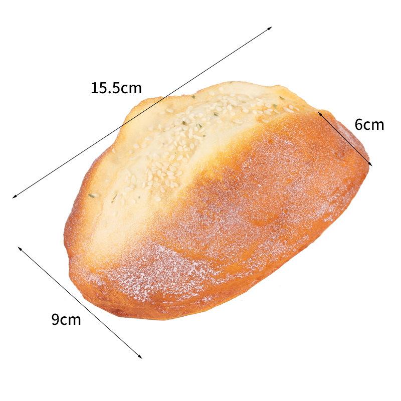 Umělý chléb Dort Toast Měkký PU Model bagety Potravina Falešný chléb Simulační ozdoby Pekárna Dekor Fotografie Rekvizity
