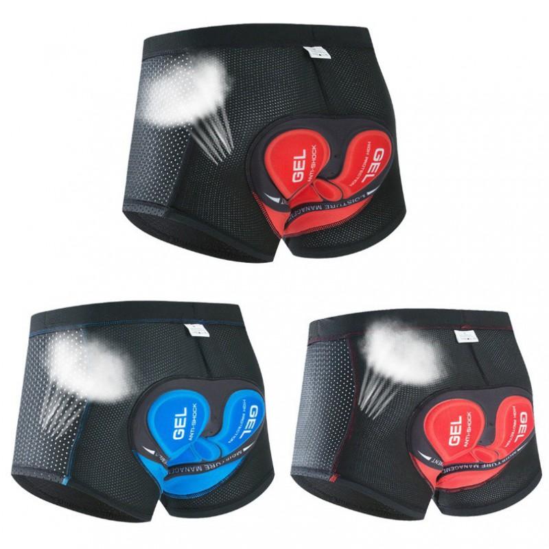 Pantaloncini da Ciclismo Uomo Donna Con Imbottitura in Gel Camoscio Traspiranti Assorbi Umidità Biancheria Intima da Bici Strada Montagna