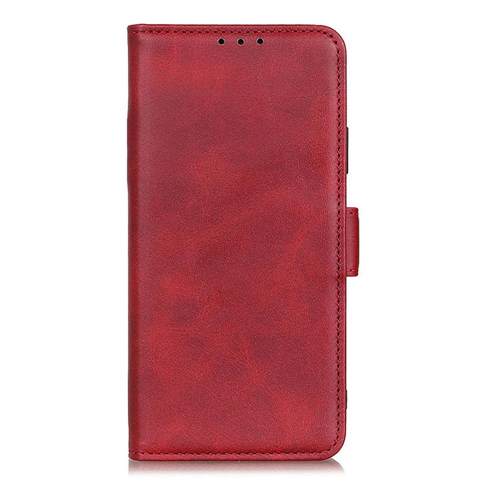 For Samsung Galaxy S25 FE Case Stand Cowhide Texture PU Leather Phone Cover