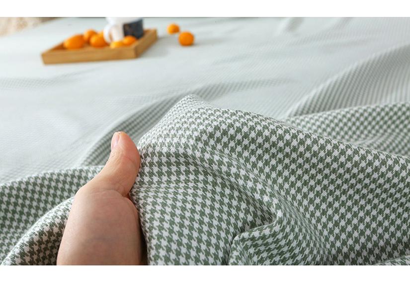 Doppelgröße reine Baumwolle Jacquard Bettlaken - Dick, Atmungsaktiv, Hautfreundlich für Herbst/Winter
