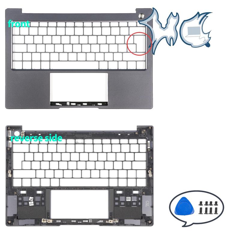 Parts For MateBook 14 KLVL KLVL-WFE9 KLVL-WFH9 2020 14inch LCD Back Cover Palmrest Bottom Case Repair Gray